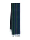 Paul Smith Striped Scarf In Blue