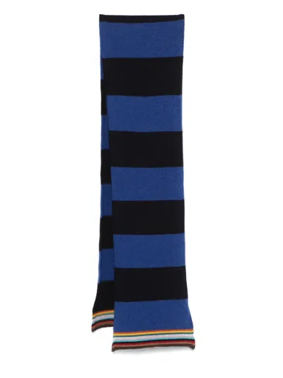 Paul Smith Striped Scarf In Multicolor
