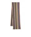 Paul Smith Striped-intarsia Wool Scarf In Multicolor
