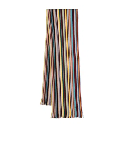 PAUL SMITH PAUL SMITH SCARF WITH STRIPE PATTERN