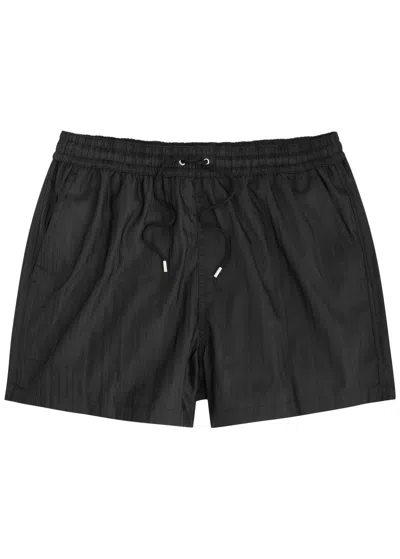 Paul Smith Striped Shell Swim Shorts In Black