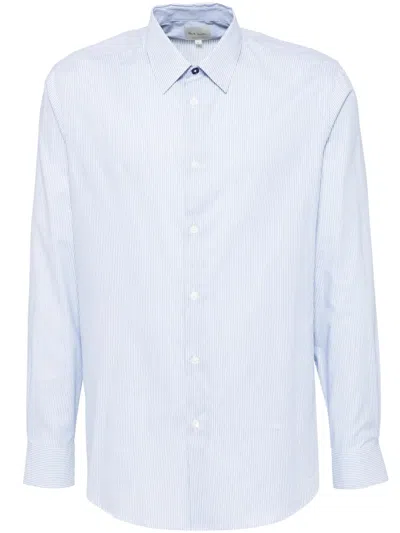 Paul Smith Striped Shirt In Blue