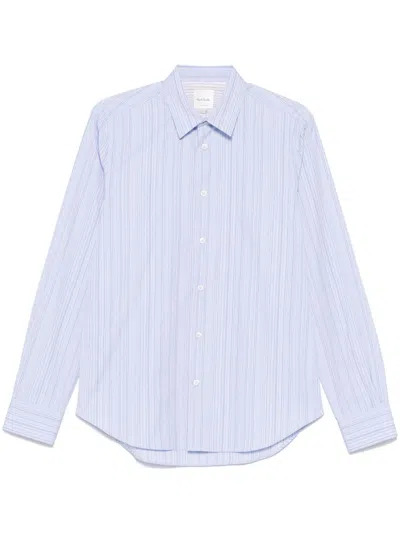 Paul Smith Striped Shirt In Blue