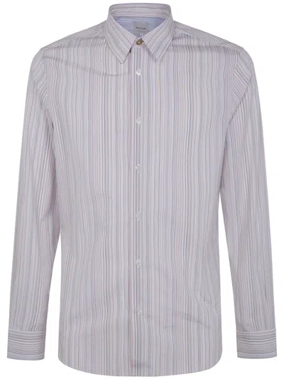 Paul Smith Striped Shirt In White