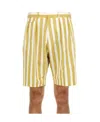 Paul Smith Striped Shorts In Yellow