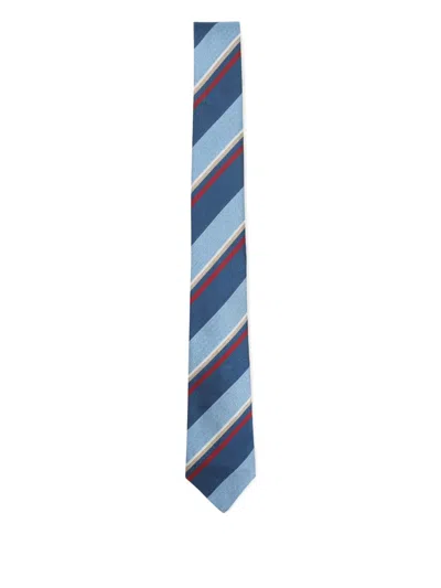 PAUL SMITH STRIPED SILK TIE