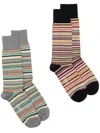 PAUL SMITH STRIPED SOCKS 2 PACK
