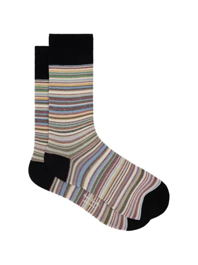Paul Smith Striped Socks In Multi