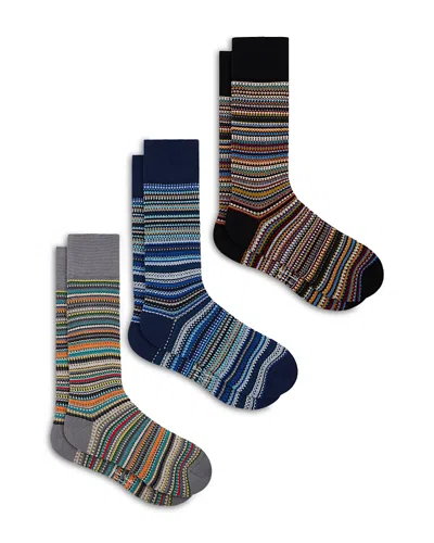 Paul Smith Striped Socks, Pack Of 3 In Multi