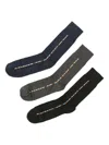 Paul Smith Striped Socks (pack Of Three) In Blue