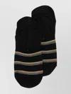 Paul Smith Striped Stretch-cotton Socks Rubber Grips In Black