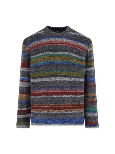Paul Smith Multicolour Cotton Blend Striped Sweater