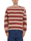 Paul Smith Striped Sweater In Orange