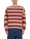 Paul Smith Striped Sweater In Orange