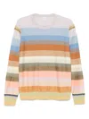 Paul Smith Striped Sweater In Pink