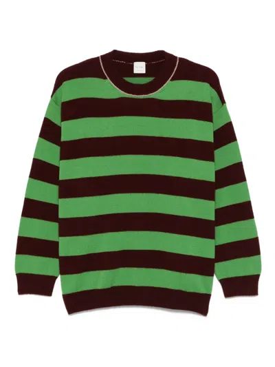 Paul Smith Striped Sweater In Red