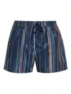 Paul Smith Drawstring Swimming Trunks In Blue