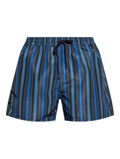 PAUL SMITH STRIPED SWIM SHORTS