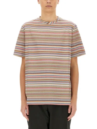 Paul Smith 'signature Stripe' Cotton T-shirt Multicolour