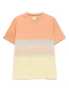 Paul Smith Striped T-shirt In The Fog In Orange