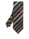 Paul Smith Striped Tie In Black