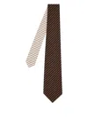 Paul Smith Brown Mixed Stripe Tie In Brown