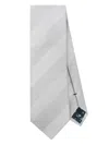 Paul Smith Men's Men Tie 8cm Tonal Stripes In Grey