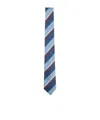 Paul Smith Horizontal Stripe Tie Regular Width Design In Multi