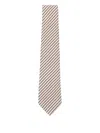 Paul Smith Striped Tie In Neutral