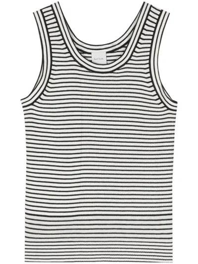 Paul Smith Striped Top In White