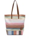 Paul Smith Multicolor Smith Stripe Recycled-cotton Tote In Brown