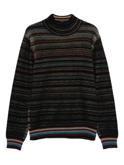 PAUL SMITH STRIPED TURTLENECK SWEATER PAUL SMITH