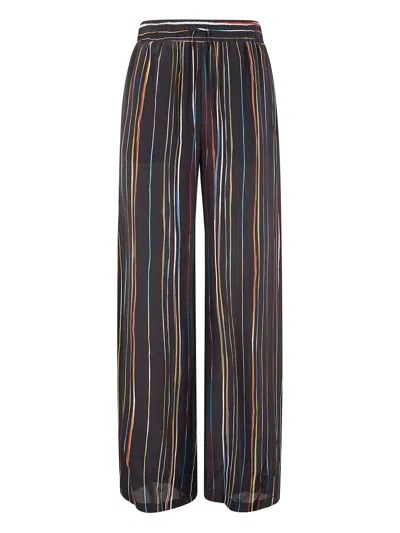 Paul Smith Striped Wide-leg Trousers