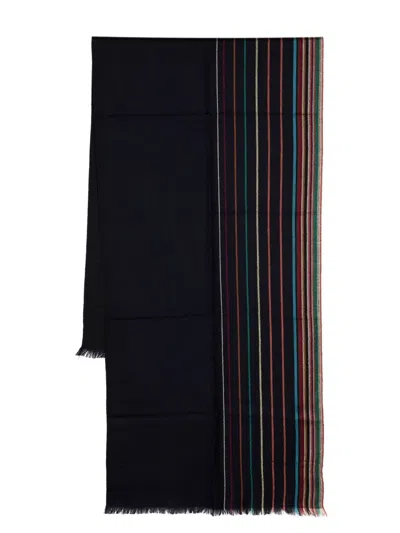 PAUL SMITH PAUL SMITH STRIPED WOOL SCARF