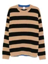 Paul Smith Striped Wool Sweater In Multi