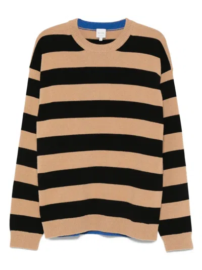Paul Smith Striped Wool Sweater In Multi