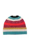 Paul Smith Striped-knit Beanie Hat In Multi