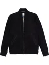 Paul Smith Mens Regular Fit Suede Bomber Jacket In Blue