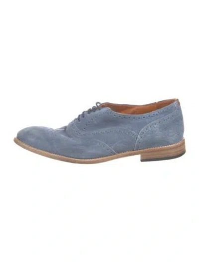 Pre-owned Paul Smith Suede Brogues In Blue