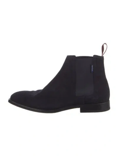 Pre-owned Paul Smith Suede Chelsea Boots In Black