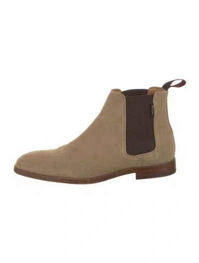 Pre-owned Paul Smith Suede Chelsea Boots In Brown