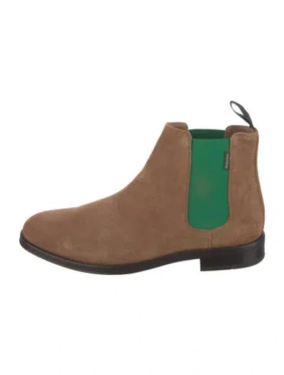 Pre-owned Paul Smith Suede Chelsea Boots In Brown