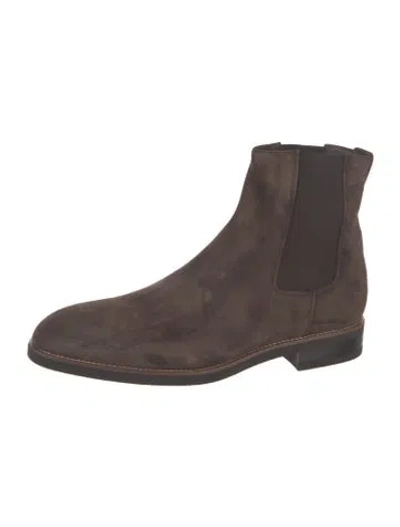 Pre-owned Paul Smith Suede Chelsea Boots In Brown
