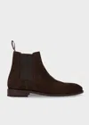 Paul Smith Brown Suede Lawson Chelsea Boots In Brown