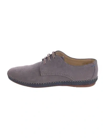 Pre-owned Paul Smith Suede Derby Shoes In Purple