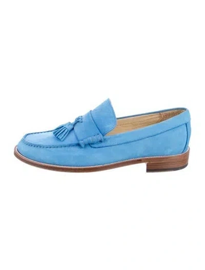 Pre-owned Paul Smith Suede Dress Loafers In Blue