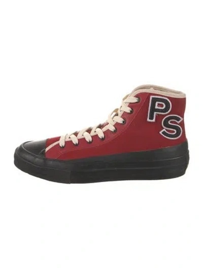 Pre-owned Paul Smith Suede Graphic Print Sneakers In Multi