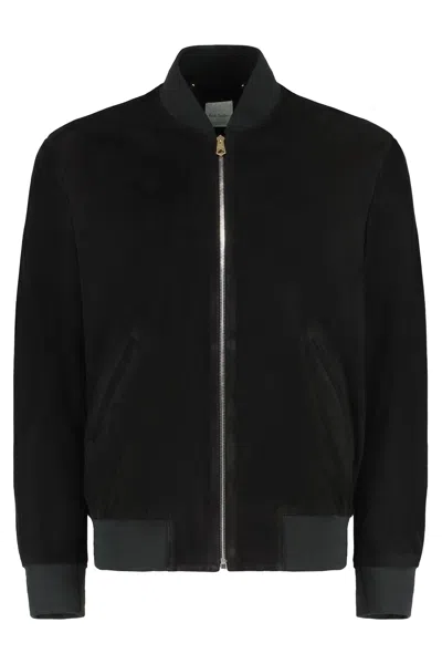 Paul Smith Suede Jacket In Black