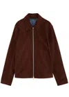 Paul Smith Suede Jacket In Brown