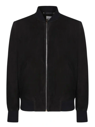 PAUL SMITH SUEDE LEATHER BOMBER JACKET
